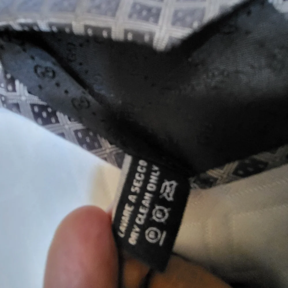 Gucci Gray Patterned Men's Tie